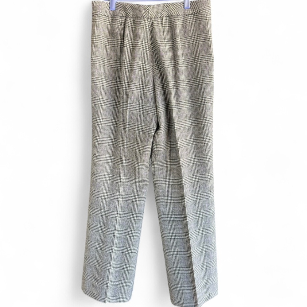 Ralph Lauren Wool Gray Glen Plaid Women's Trousers - Picture 5 of 5